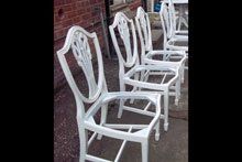 wooden deck chairs