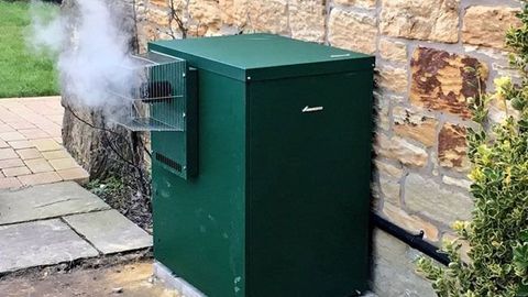 oil central heating boiler