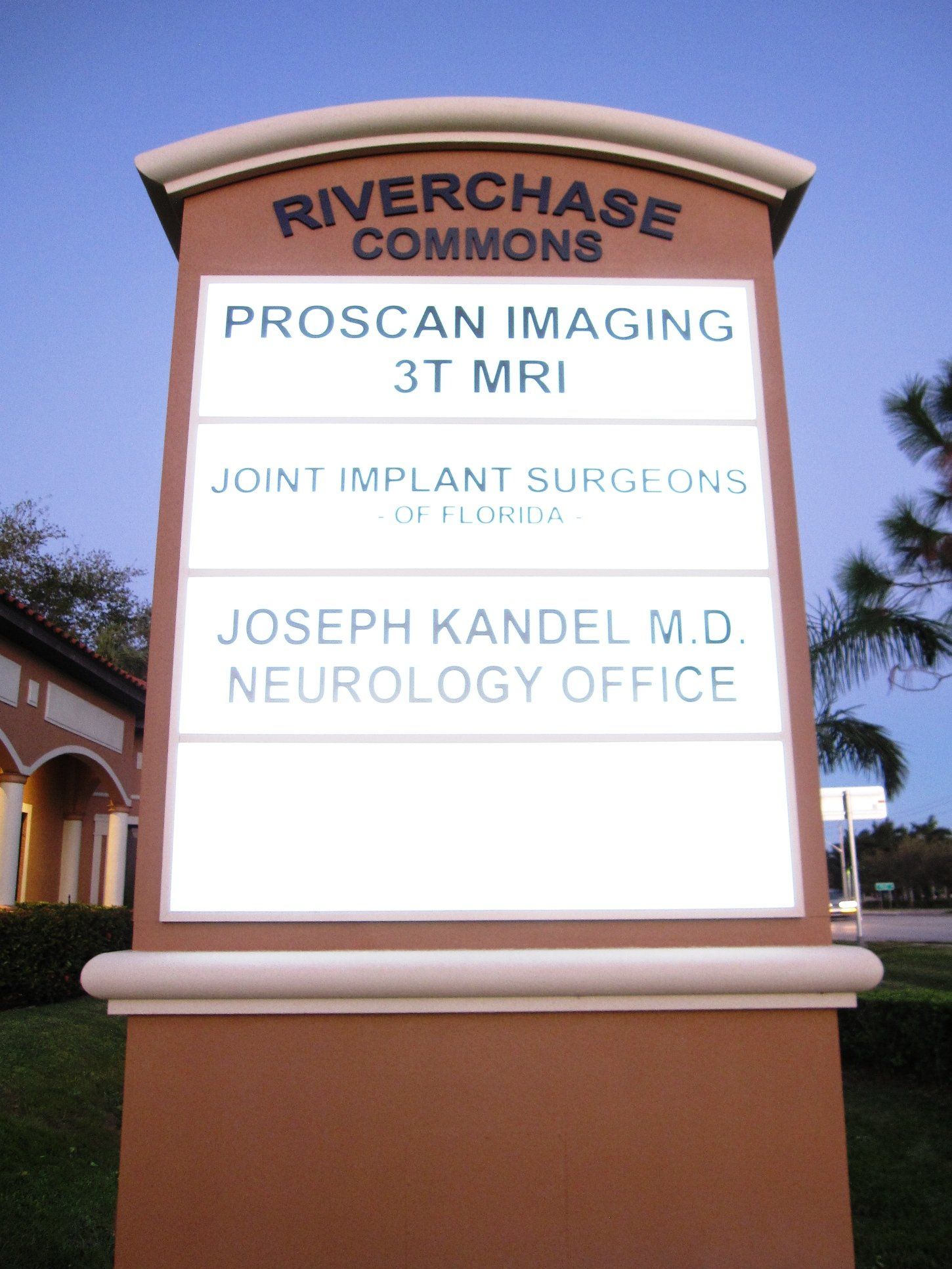 A sign for riverchase commons proscan imaging 3t mri joint implant surgeons and joseph kandel md neurology office