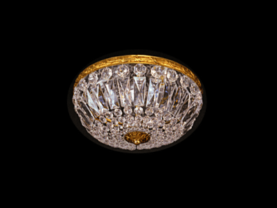 lampadario a soffitto in cristallo