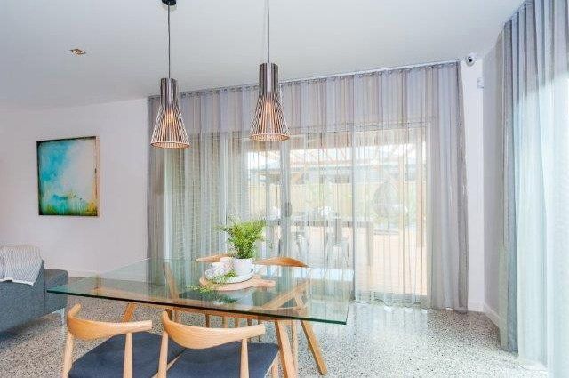 Dining Room Window Drapes — Drysdale, VIC — Instyle Blinds