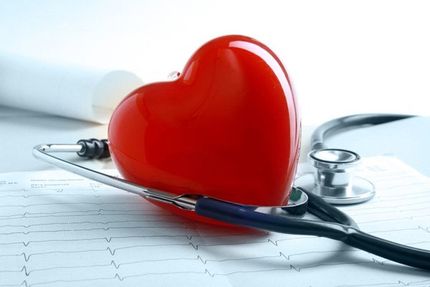 heart with stethoscope