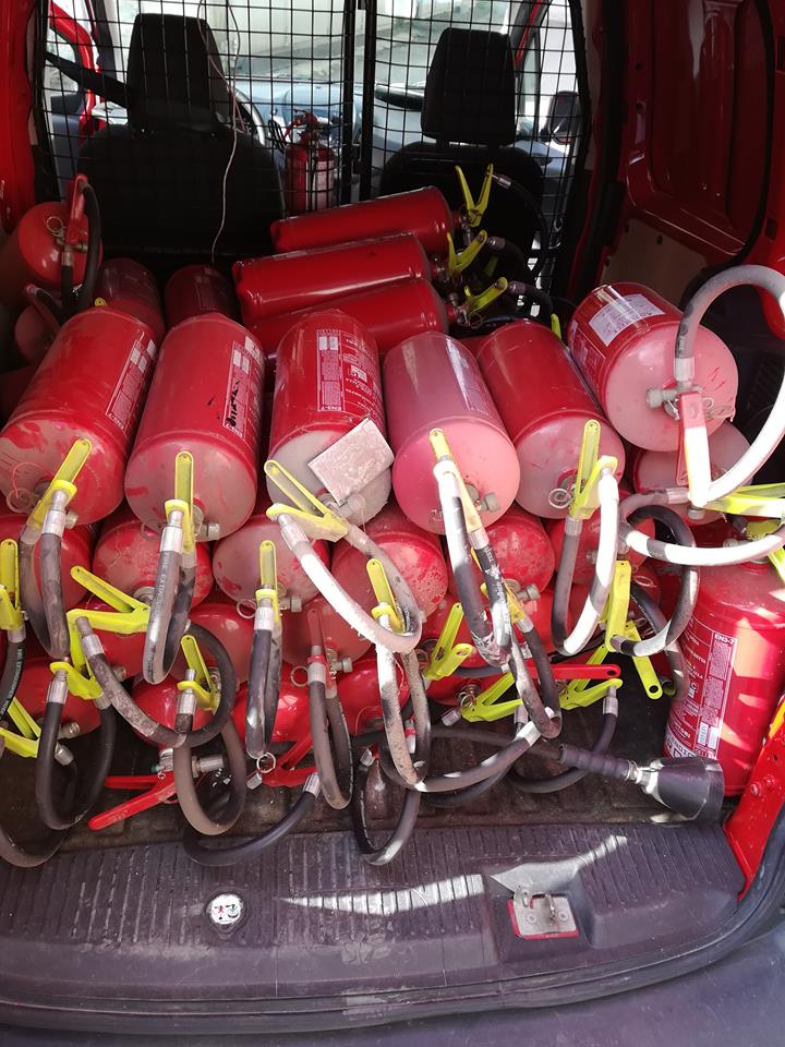 estintori antincendio per luoghi pubblici