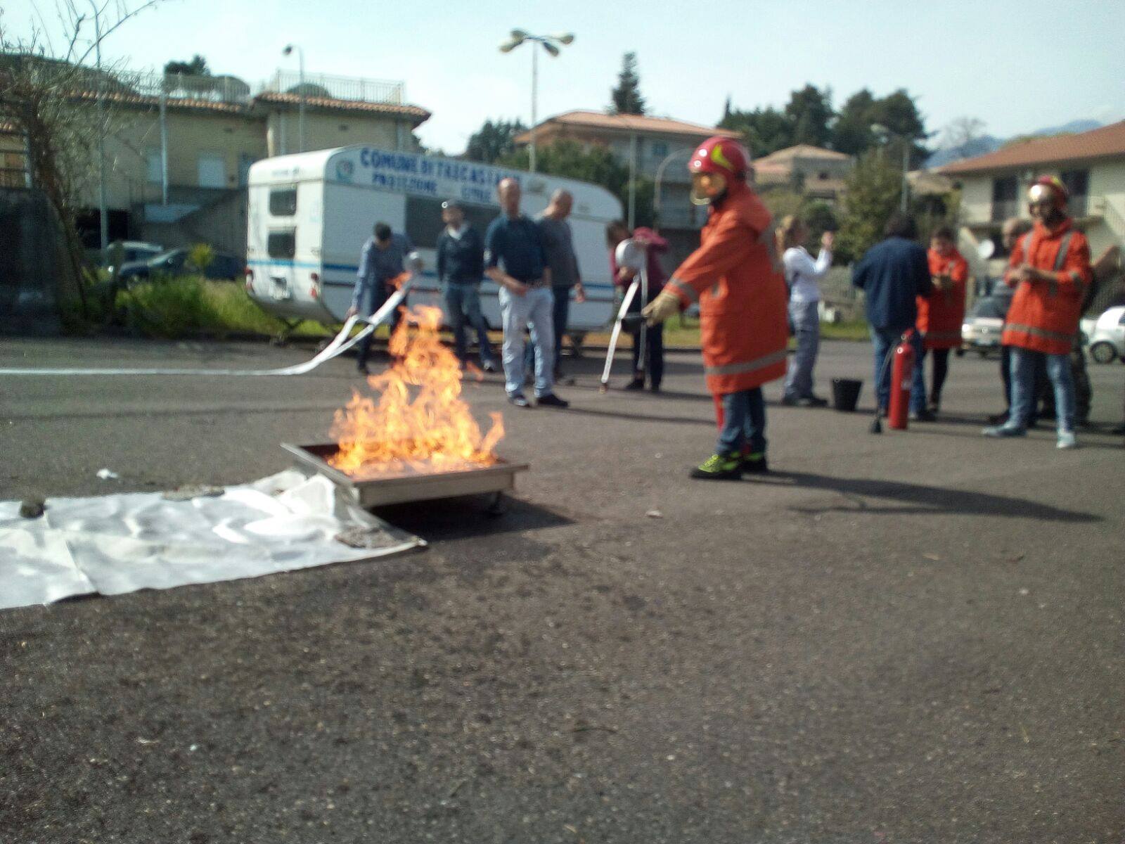 dimostrazione antincendio