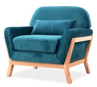 Blue Chair — Naples, FL — Home Fashion Upholstery Blue Chair — Naples, FL — Home Fashion Upholstery