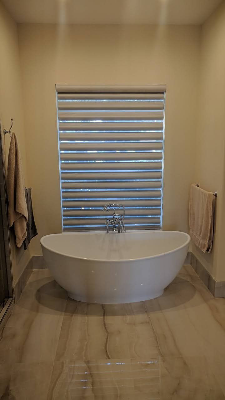 Close Up Photo Of Newly Installed Bath Tub — Naples, FL — Home Fashion Upholstery