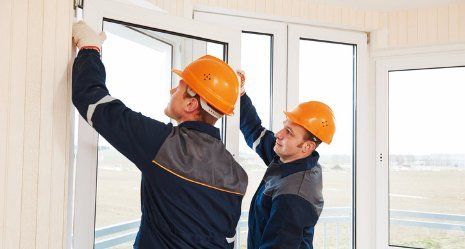 glass installation team