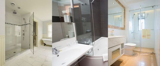 Bathrooms with glass showers bathrooms with glass showers