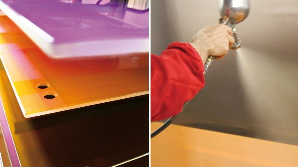 Verniciatura/laccatura vetro