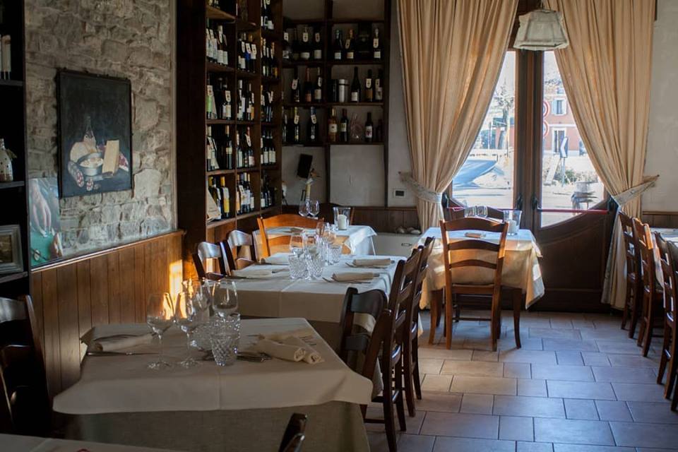 The dining room of the traditional restaurant