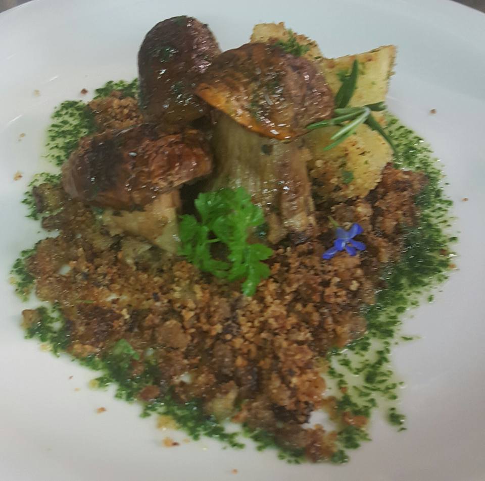 Risotto con carne e funghi