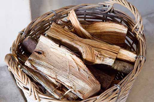 Basket of firewood firewood