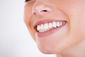 woman smiling