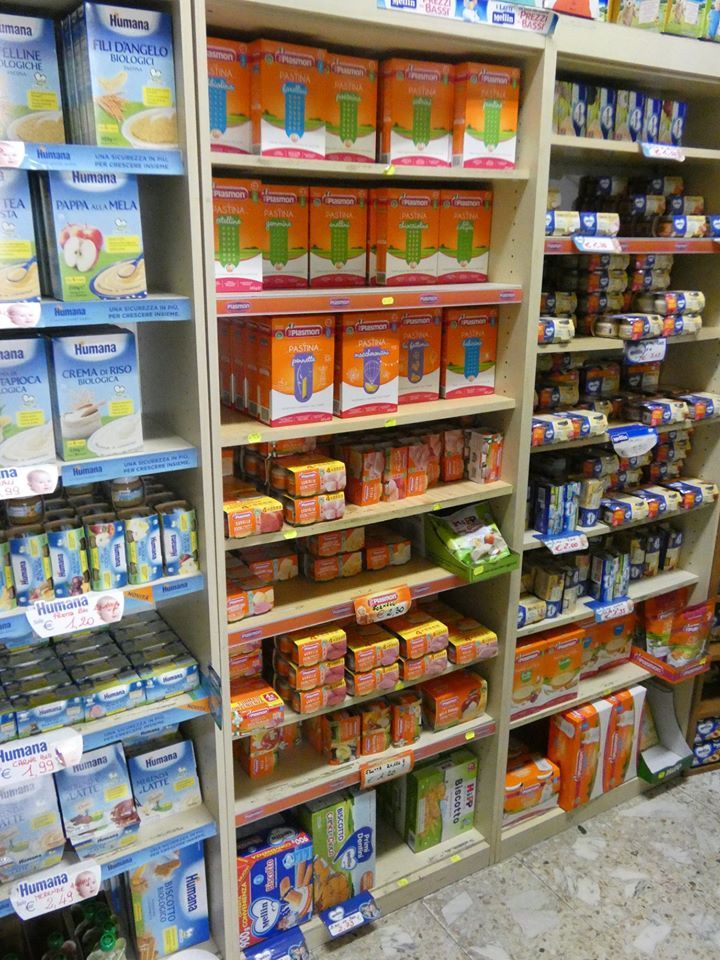 ampia scelta di omogeneizzati e alimenti per neonati