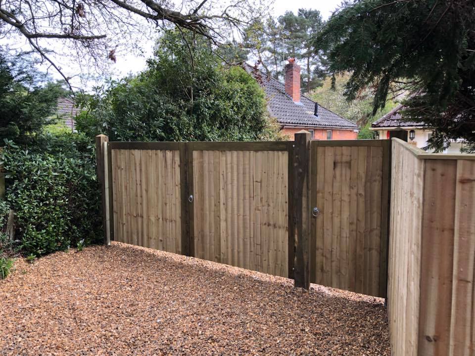 Wooden gates