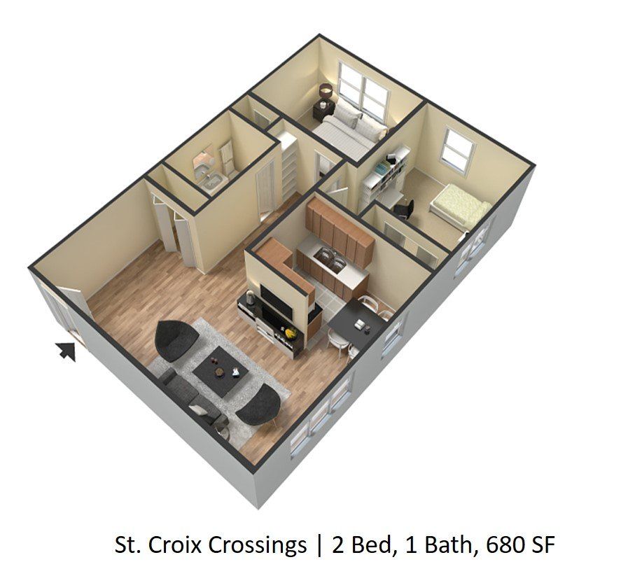 2 Bed furnished