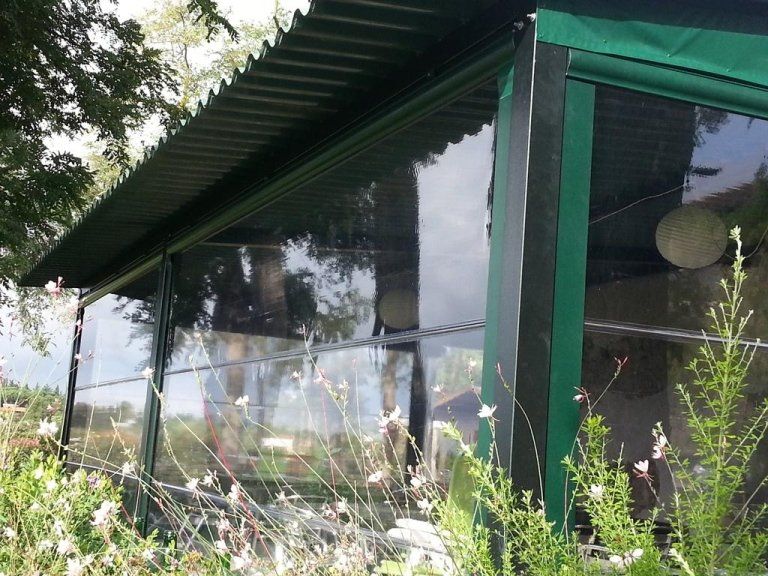 VERANDA IN CRISTAL CON CASSONE E GUIDA LATERALE1