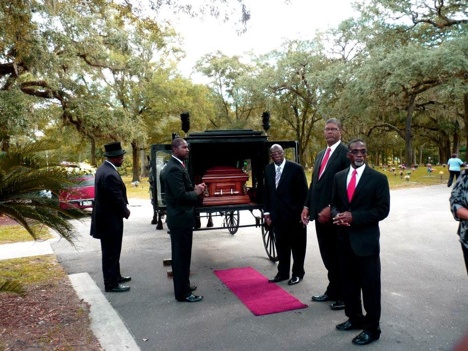 horse and buggy hearse casket