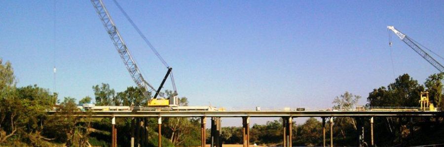 Road to a laboratory testing facility in the Northern Territory
