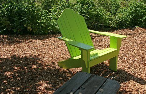 green chair