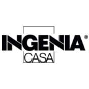 Logo per Ingenia Casa, testo nero su bianco, con bordo rettangolare attorno alla scritta