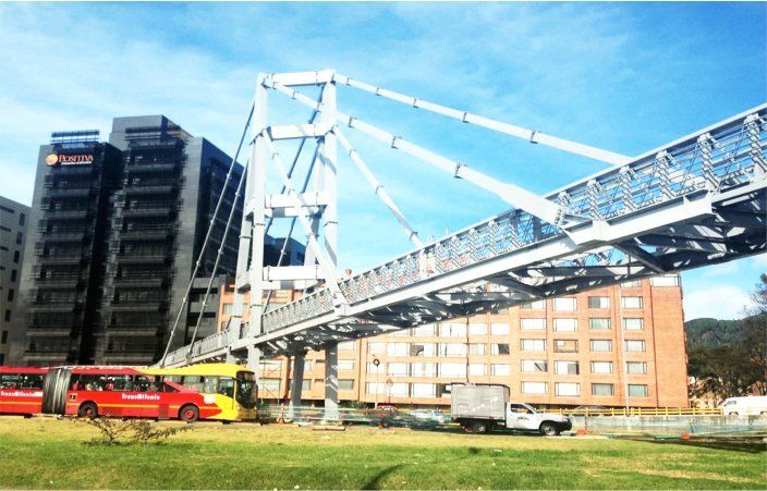 puente transmilenio estructuras metalicas