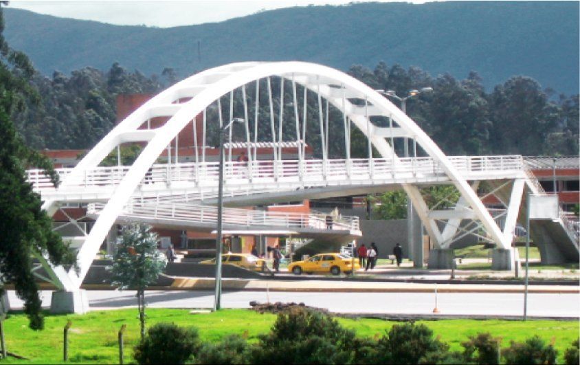 puente peatonal estructuras metálicas