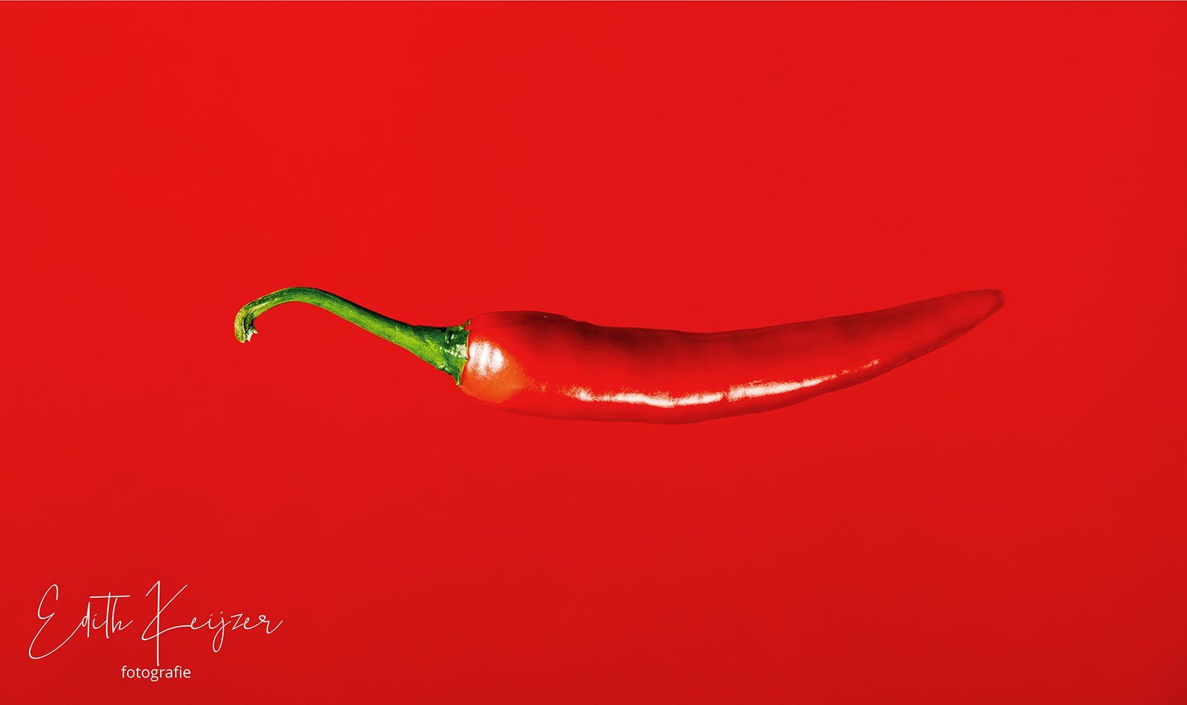 Peper op rood