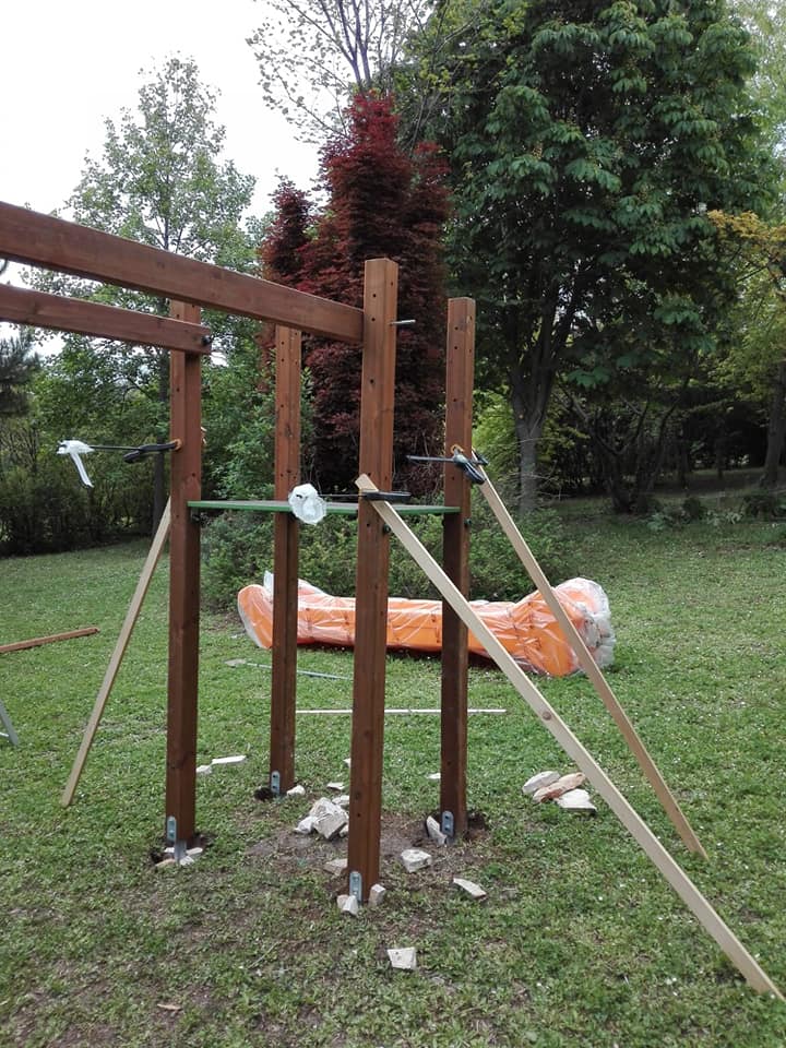 Struttura legno per giardino