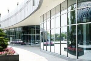 Modern business center square - Glass installation in Plainfield, IL