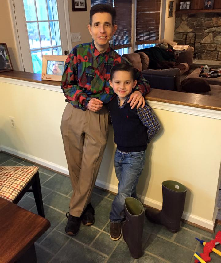 with my nephew