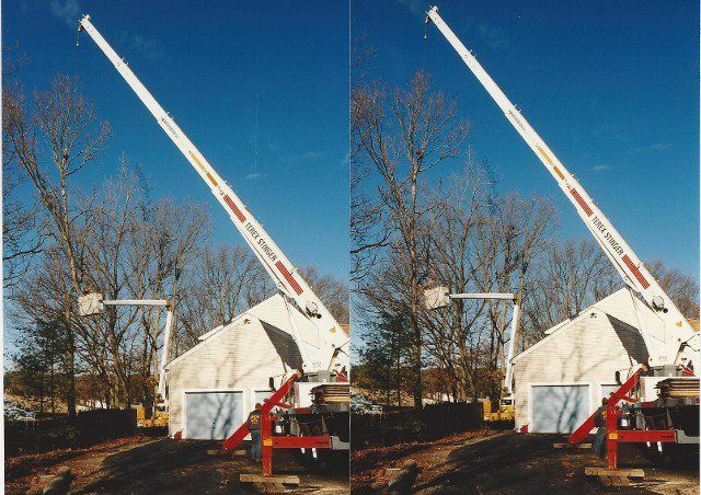 Crane removal -  Tree Removal Experts in Framingham, Natick, Ashland, Hopkinton, Southborough, Marlborough, Sherborn and all Metrowest Areas