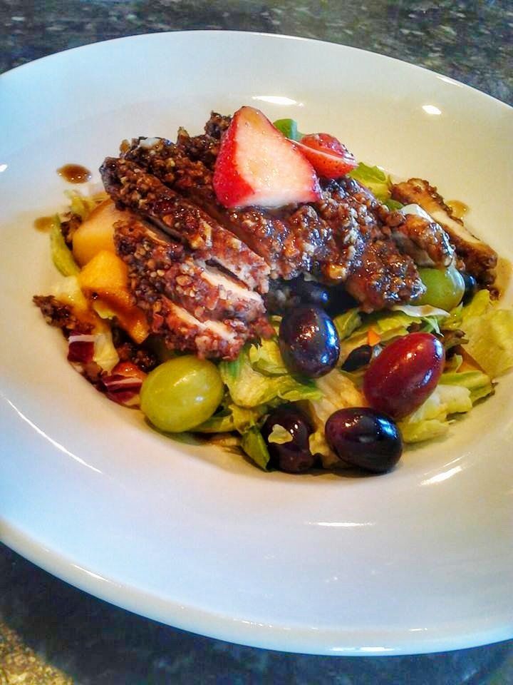 Peacon Crusted Salad