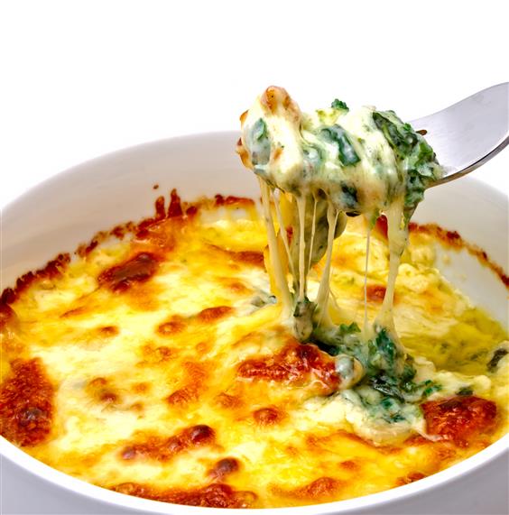 Spinach & Artichoke Dip at Fin's Eatery and Spirits Restaurant in New Baltimore, MI