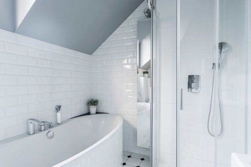 White Tile Backsplash — North Texas — D Granite