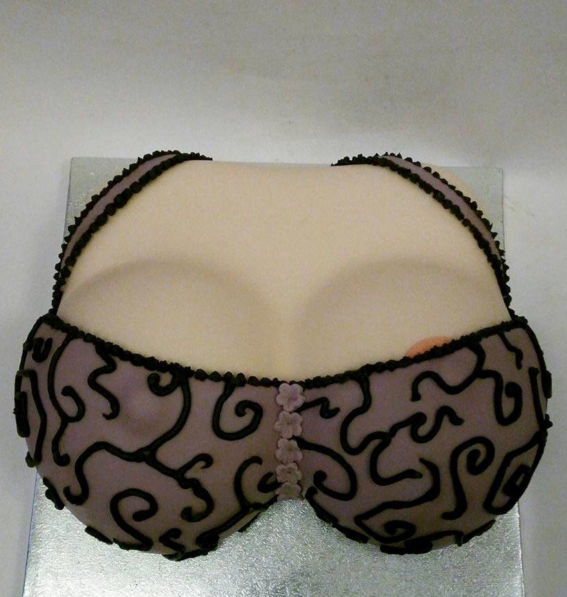 3D boobs cake for adult parties created by A Cherry On Top, Isle of Wight.