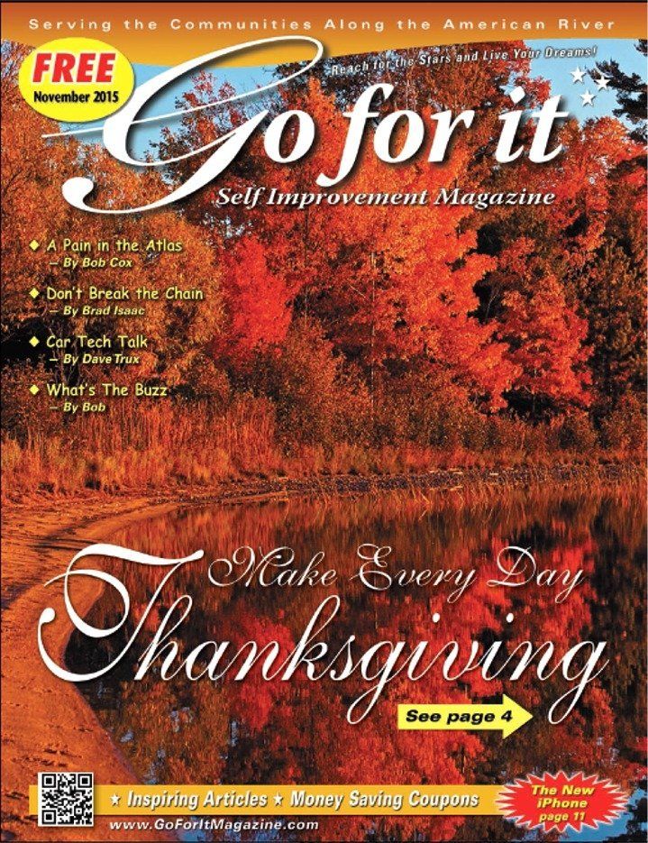 Click to view November 2015 Go for it Magazine November 2015 Cover
