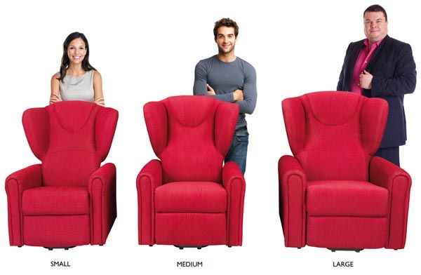 LINEA SMALL-MEDIUM-LARGE SITEMA ENERGY LIFT 2 MOTORI COME LA POLTRONA SI ADATTA ALLA TUA TAGLIA