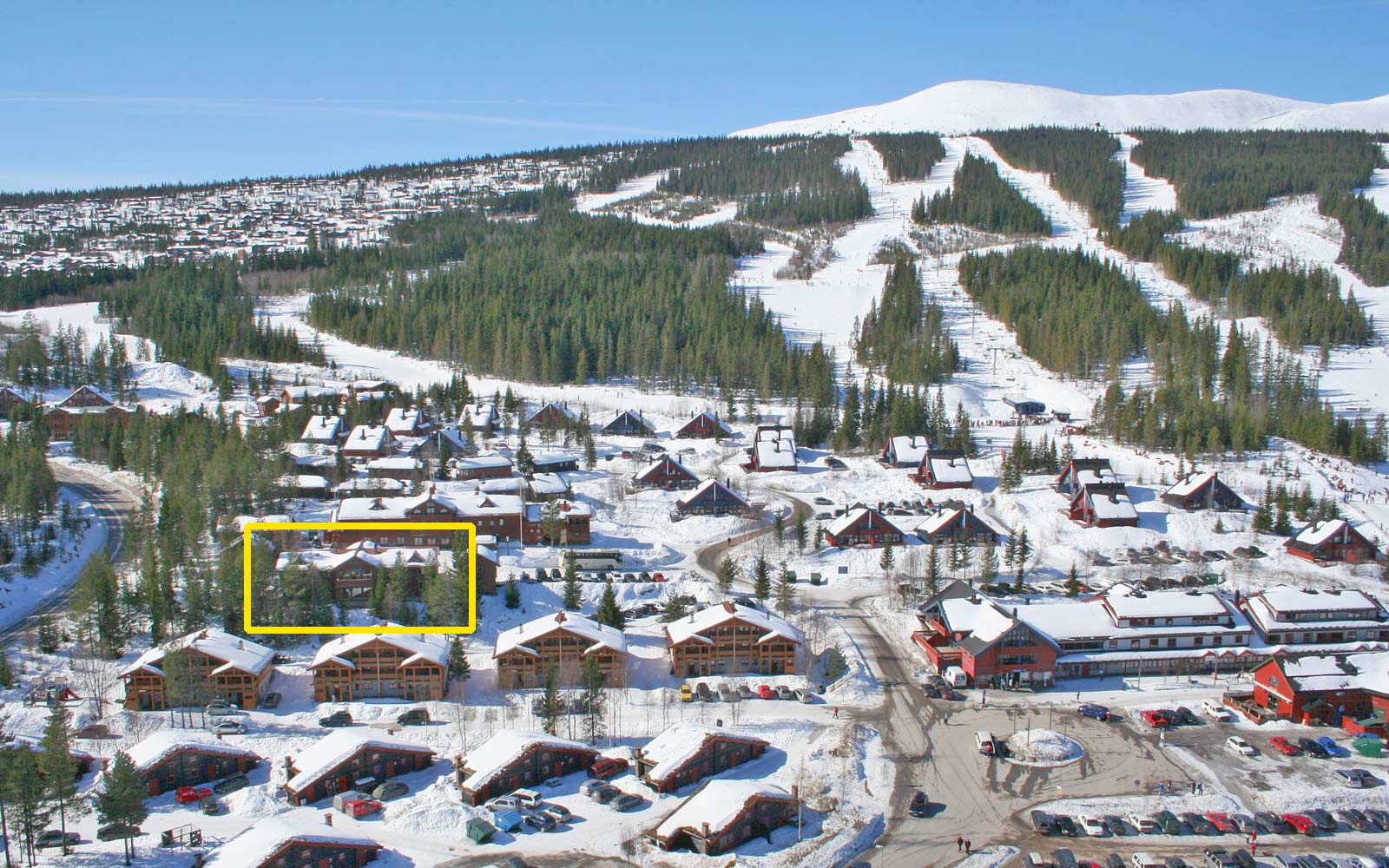Beliggenhet hytte Gamleskogen - Sjumilskogen booking Trysil