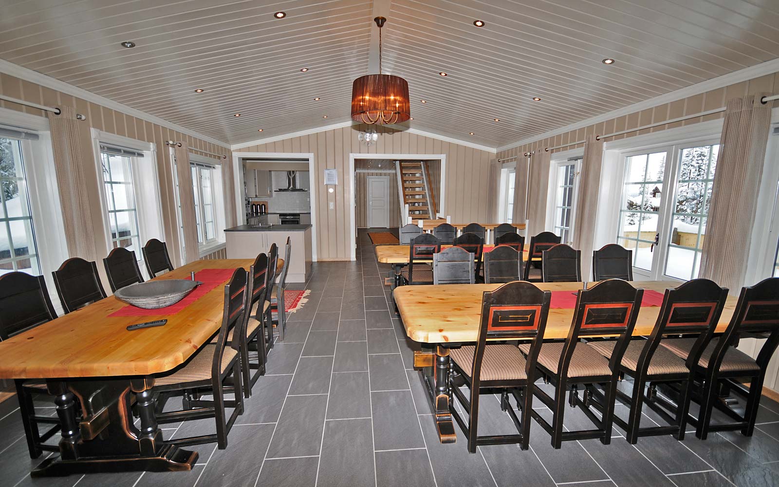 Spisestue i hytte 830 - Sjumilskogen booking Trysil