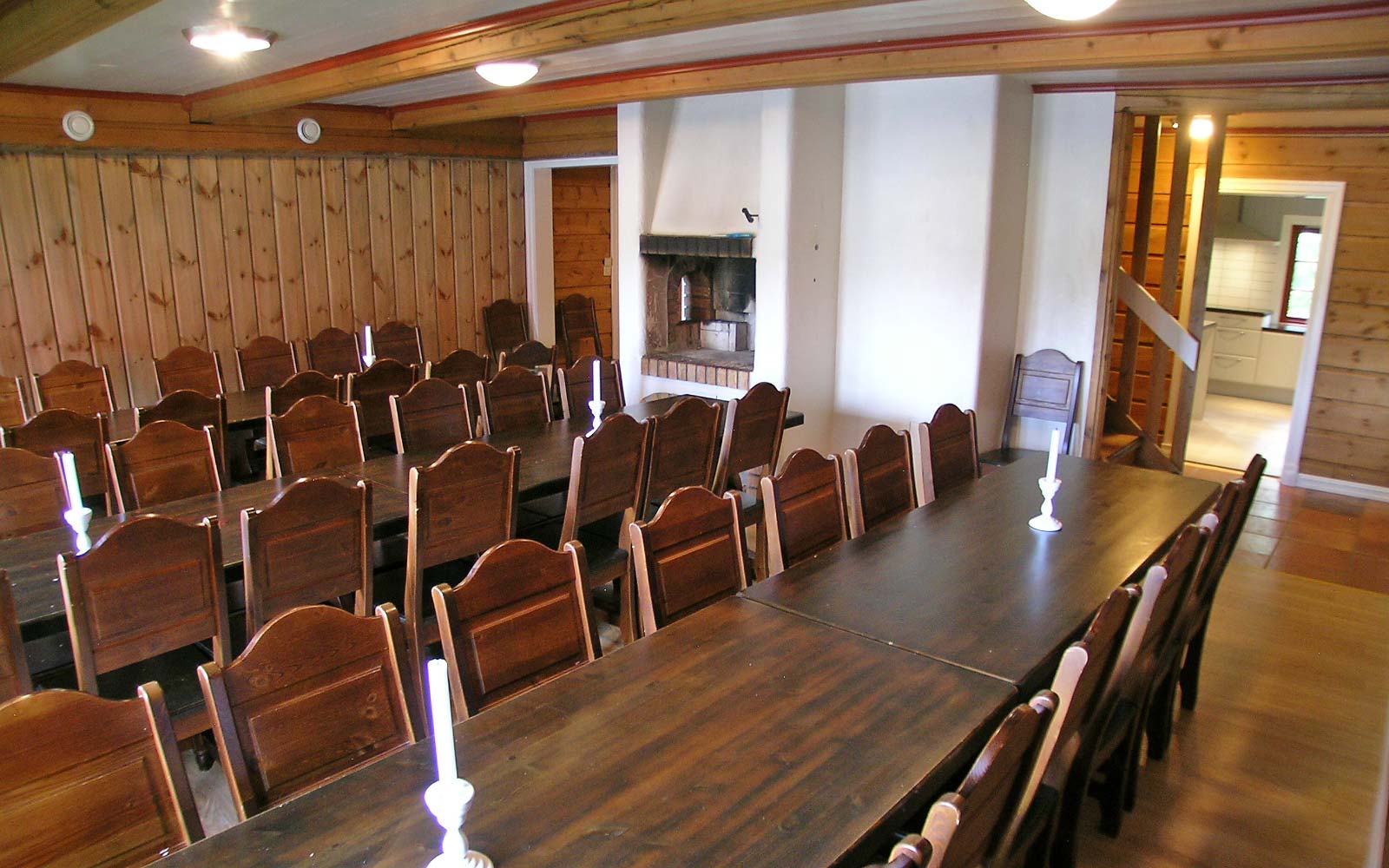 Spisesal hytte Vesleskogen Sjumilskogen booking Trysil