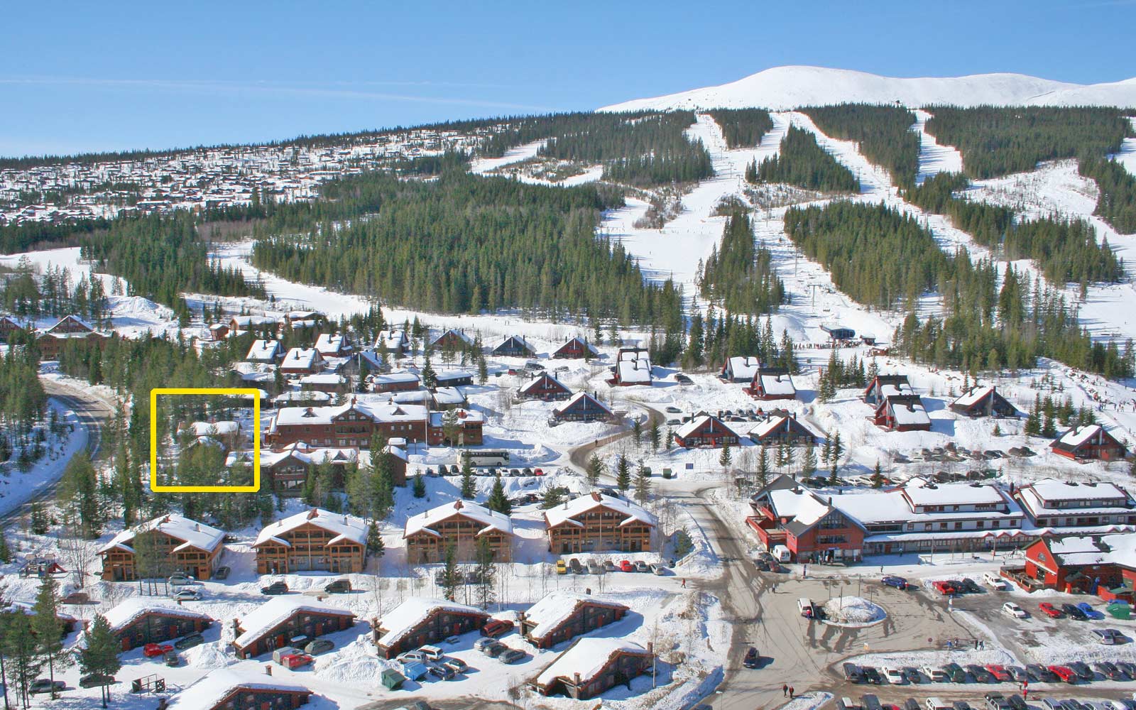 Beliggenhet hytte Vesleskogen - Sjumilskogen booking  Trysil
