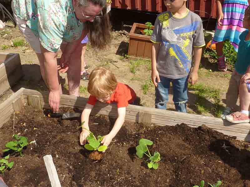 Planting by Kids - Preschool in Beaverton, OR