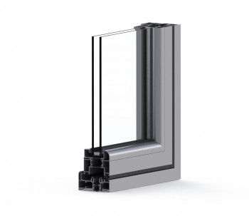 Bi folding door cross section
