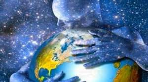 Allesomvattend aarde, universele energie, universum, Reiki