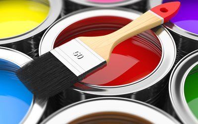 red paint