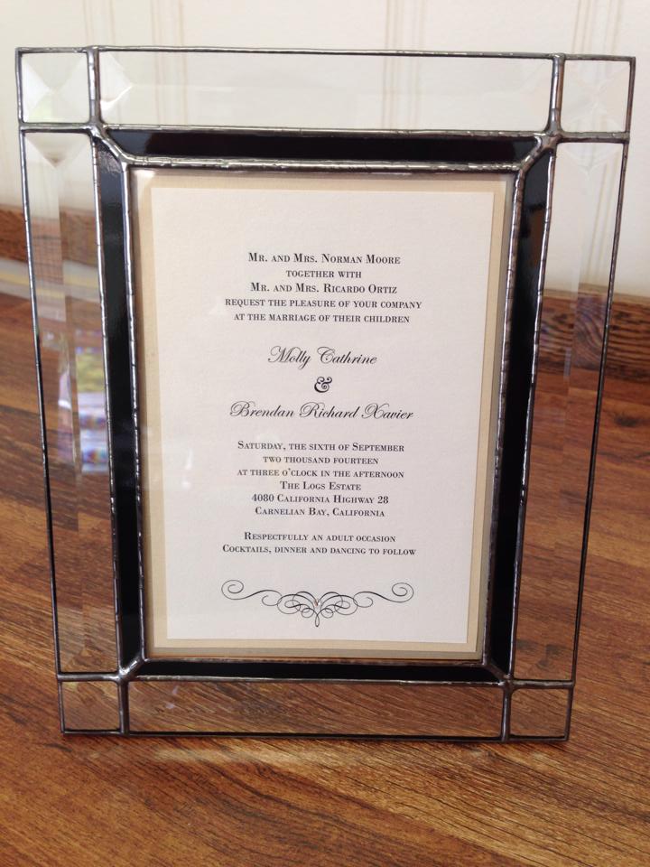 Glass Invitation — Lumberton, NJ — Macie Art Glass LLC