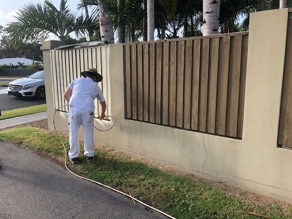 Fence Painting — Classic Coatings Australia In Wondunna QLD