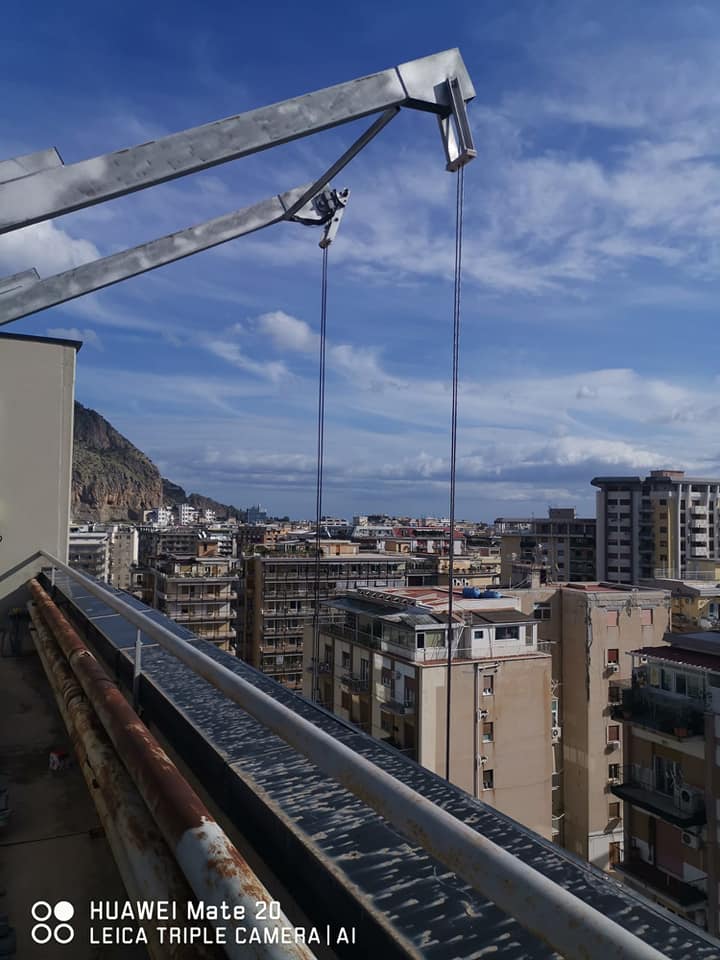 Installazione elevatore esterno