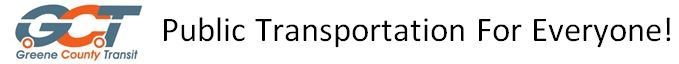 GCT Logo with Public Transportation for Everyone! Text